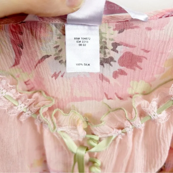 Vintage 00s Victoria’s Secret Silk Slip Dress Fairy - Picture 8 of 12